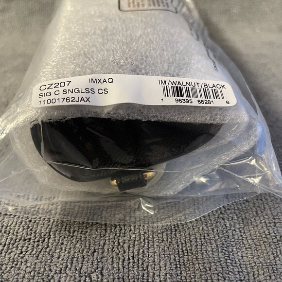 Coach Sunglass Case In Black Signature Canvas - Picture 3 of 4